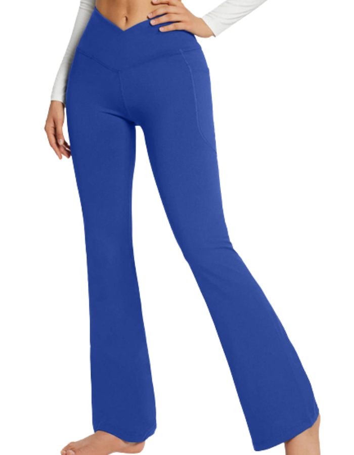 SHOPIQAT Pocket Waist Flare Leggings - Premium from shopiqat - Just $6.750! Shop now at shopiqat